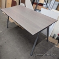 Ikea Straight Desk Training Table w/ Grey Top