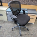 Black Mesh Back Office Task Chair w/ Adjustable Arms