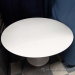 White Nuevo Cal Round Dining Meeting Table