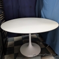 White Nuevo Cal Round Dining Table