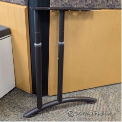 Teknion Brown Height Adjustable Table Desk Leg