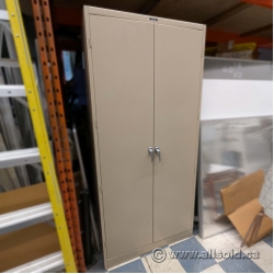 Tennsco Beige 2 Door Storage Cabinet w/ Adjustable Shelves