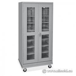 ULINE Mobile Charging Cabinet - 36 x 24 x 78 Rolling H-8961
