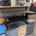 Rocelco 32" Sit-Stand Adjustable Desk Riser w/ Lift Locks