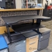 Rocelco 32" Sit-Stand Adjustable Desk Riser w/ Lift Locks
