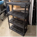 Black Plastic Shelving Unit 36 x 18 x 56
