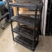 Black Plastic Shelving Unit 36 x 18 x 56