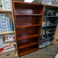 Mahogany Bookshelf Bookcase w/ Adjustable Shelves