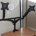 Full Motion Dual Monitor Arm Stand w/ Clamp Mount