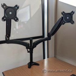 Full Motion Dual Monitor Arm Stand w/ Clamp Mount