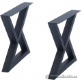MBQQ Triangle Metal Rustic Furniture Legs for Desk, Bench, Table