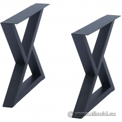 MBQQ Triangle Metal Rustic Furniture Legs for Desk, Bench, Table
