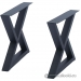 MBQQ Triangle Metal Rustic Furniture Legs for Desk, Bench, Table