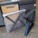 MBQQ Triangle Metal Rustic Furniture Legs for Desk, Bench, Table