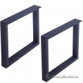 MBQQ Square Metal Rustic Furniture Legs for Desk, Bench, Table