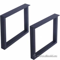 MBQQ Square Metal Rustic Furniture Legs for Desk, Bench, Table
