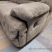 Beige Brown Microsuede Reclining Sofa Couch