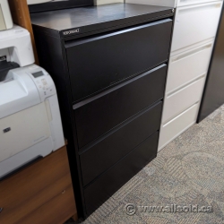 Performance Black 4 Drawer Lateral File Cabinet Performance Black 4 Drawer Lateral File Cabinet
