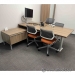 Steelcase Ashwood Oak T-Suite Desk System w/ Cabinet