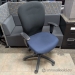 Two Tone Blue and Black Adjustable Office Task Chair