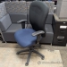 Two Tone Blue and Black Adjustable Office Task Chair