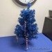 Blue Mini Christmas Tree w/ Ornaments, 2 Foot Tall
