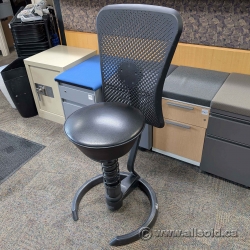 Black Aeris Swopper Classic Height Adjustable Office Stool Chair Black Aeris Swopper Classic Height Adjustable Office Stool Chair