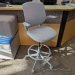 Grey Steelcase Cobi Drafting Stool Chair w/ Mesh Back