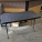 Black Height Adjustable Folding Table w/ Metal Frame 48" x 24"