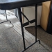Black Height Adjustable Folding Table w/ Metal Frame 48" x 24"