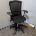 Knoll Life Black & Aluminum Knit Mesh Back Office Task Chair Knoll Life Black & Aluminum Knit Mesh Back Office Task Chair