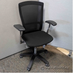 Knoll Life Black & Aluminum Knit Mesh Back Office Task Chair Knoll Life Black & Aluminum Knit Mesh Back Office Task Chair