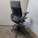 Grey Steelcase Gesture Drafting Stool Chair w/ Black Frame