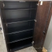 Steelcase Espresso & Black 2 Door Storage Cabinet 36 x 19 x 65.5
