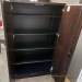 Steelcase Espresso & Black 2 Door Storage Cabinet 36 x 19 x 65.5