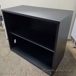 Steelcase Black Metal Bookshelf Bookcase 36" x 18" x 31.5"