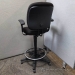Hon Black Fabric Adjustable Drafting Stool with Foot Ring