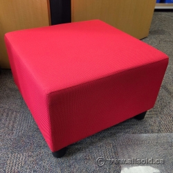 Red Herman Miller Swoop Ottoman Stool