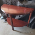 Autumn Maple Half Moon Semicircle Accent Table 42x18x30