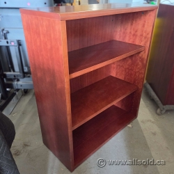 Mahogany Bookshelf Bookcase w/ Adjustable Shelves