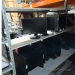 Black 4 Tier Workstation Bench w/ White Surfaces