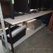 Black 4 Tier Workstation Bench w/ White Surfaces