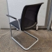 Steelcase Reply Black and Silver Guest Chair w/ Mesh Back