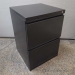 Meridian Black 2 Drawer Legal Pedestal File File