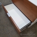Kimball Corian Cased 2 Drawer Lateral File Cabinet Wood Front