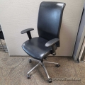 Interstuhl Black Executive Leather Office Task Chair Interstuhl Black Executive Leather Office Task Chair