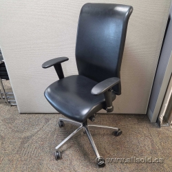 Interstuhl Black Executive Leather Office Task Chair