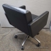 Black Kimball Leather Boardroom Conference Meeting Chair