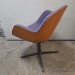 Walter Knoll Sheru Mauve Guest Lounge Armchair, Tan Leather Back