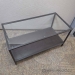 Ikea VITTSJÖ Glass & Black Metal Coffee Table 36" x 18"